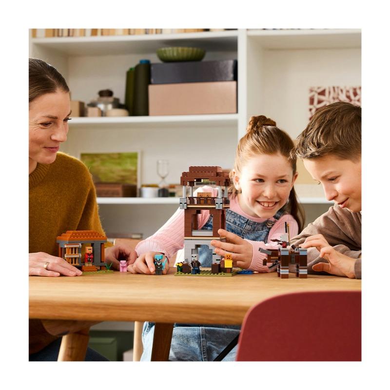 Lego Minecraft The Pillager Outpost Ravager Gamer Building Toy 21278