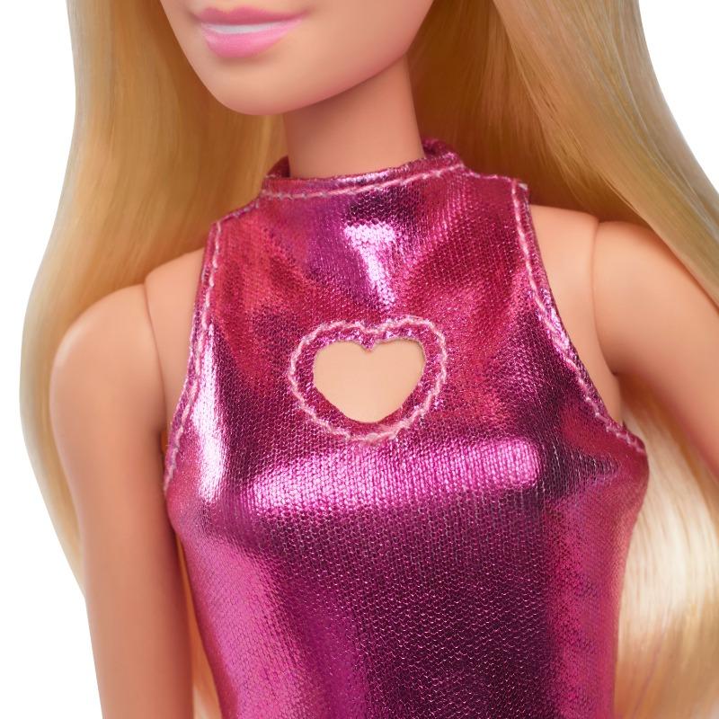 Barbie Fashionistas Doll with Blond Hair and Metallic Pink Minidress
