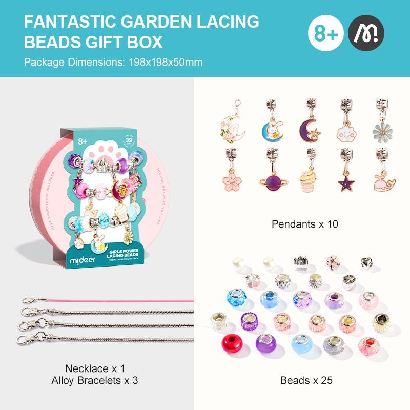 Mideer Girls Power Lacing Beads-Fantastic Garden Gift Box