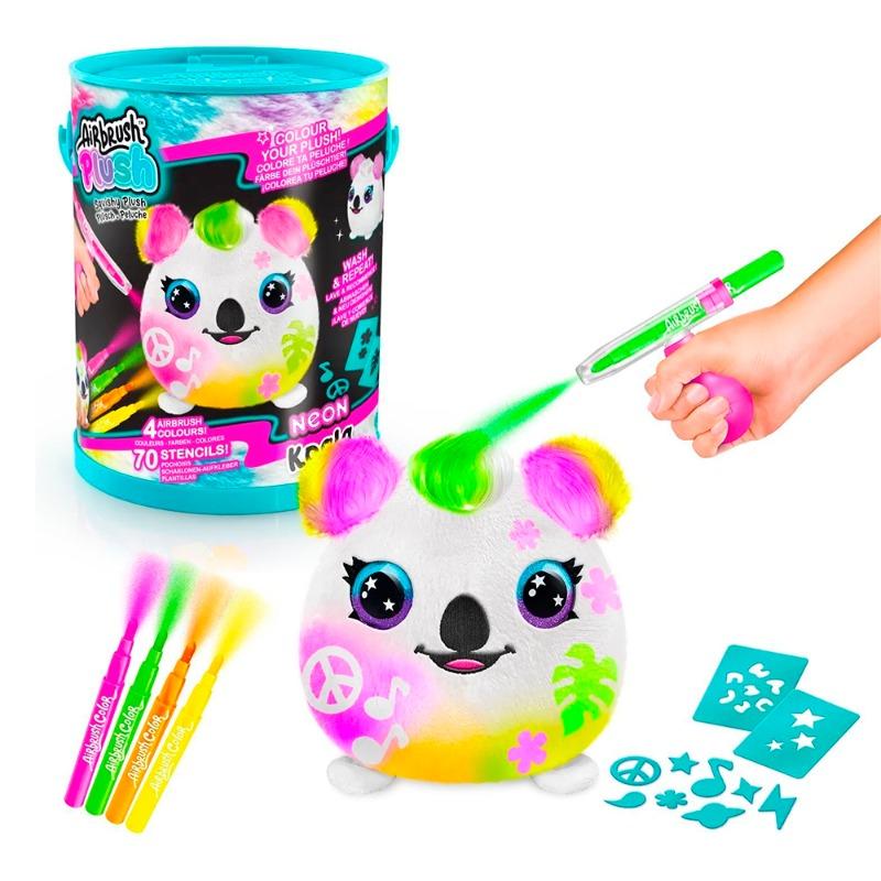 Canal Toys Airbrush Plush - Neon Squish Pals Paint Can - Assorted