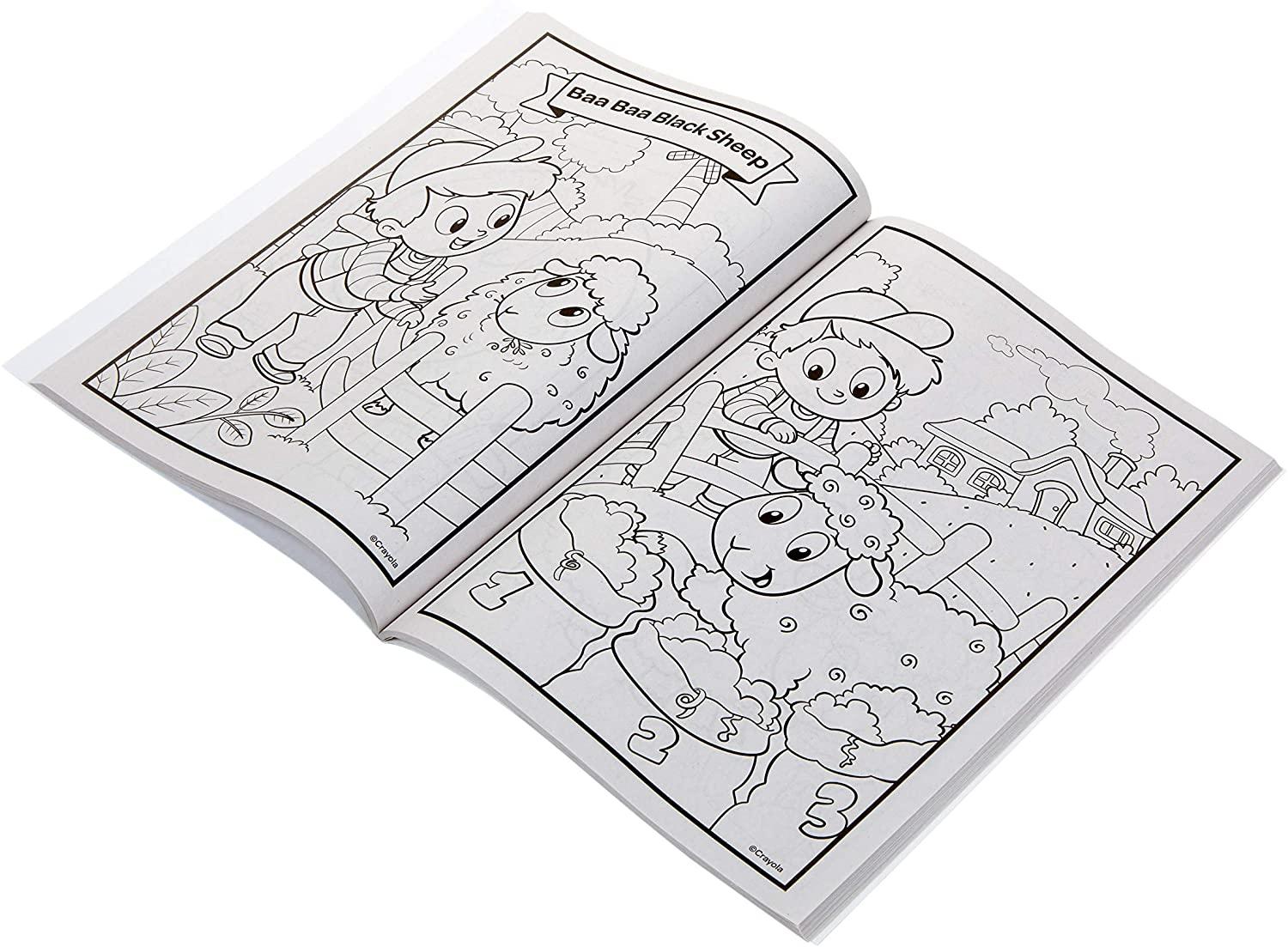 Crayola Nursery Rhymes Coloring Book - 96 Pages