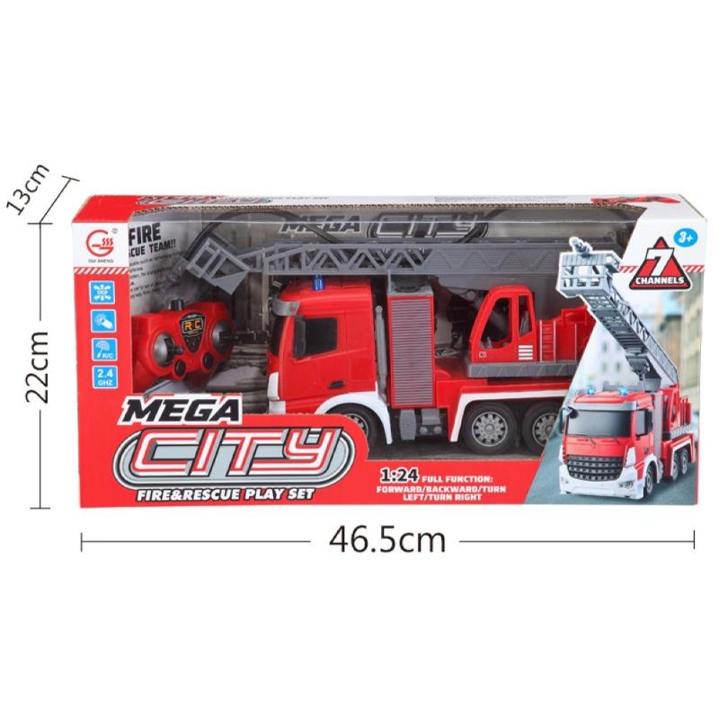 Fire Ladder Sprinkler Truck with Lights & Charger R/C