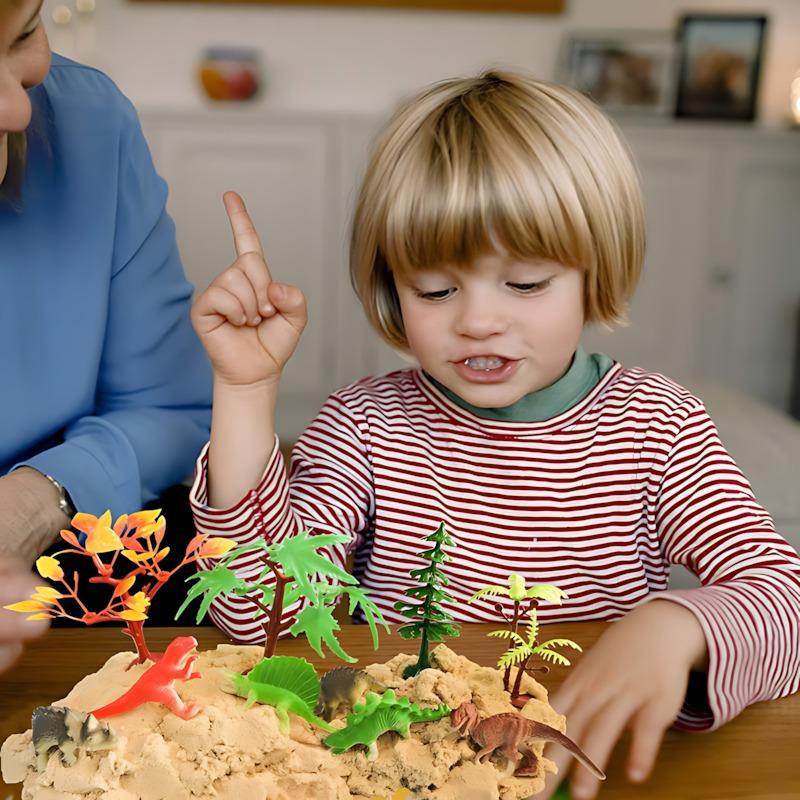 موشن ساند - مجموعة حقيبة تشكيل الديناصورات بالرمل
