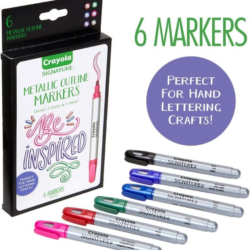 Crayola Signature Metallic Crayons -6 Colors