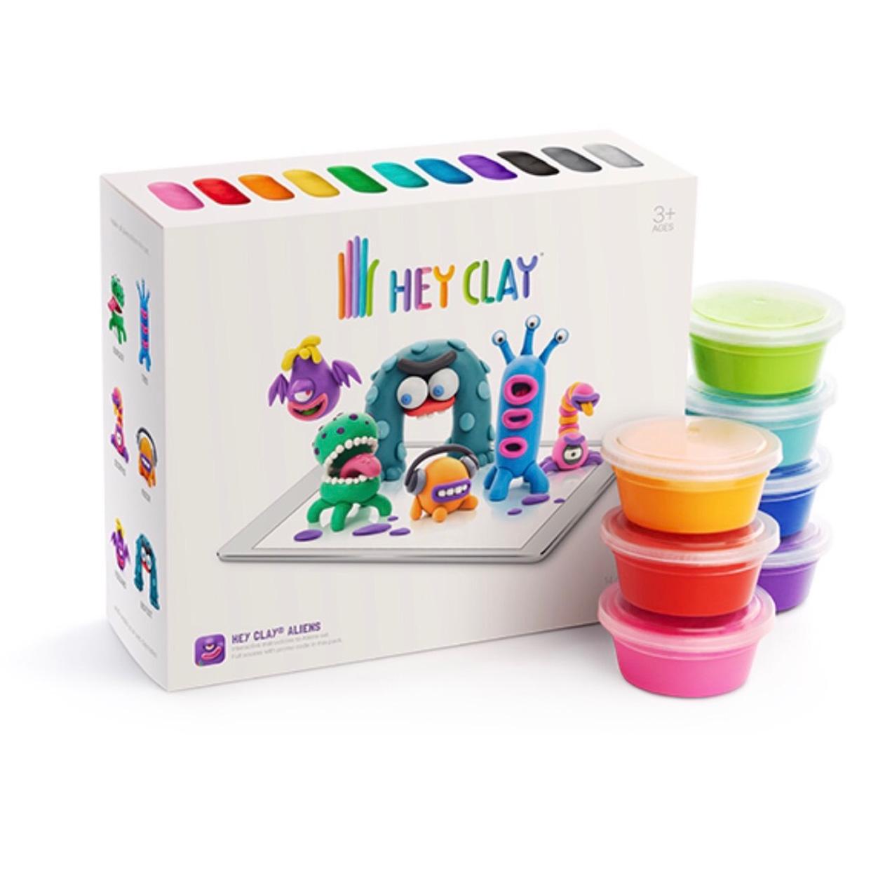 هاي كلاي - صلصال أشكال مخلوقات الفضاء 18 علبة