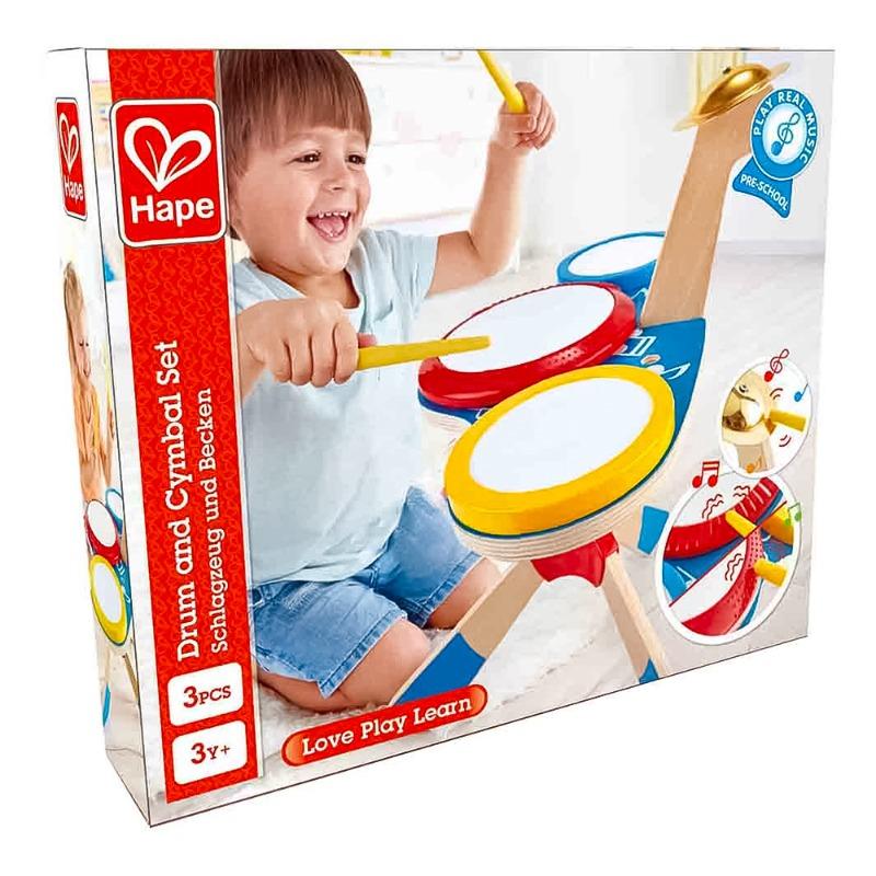 Hape - Drum And Cymbal Set