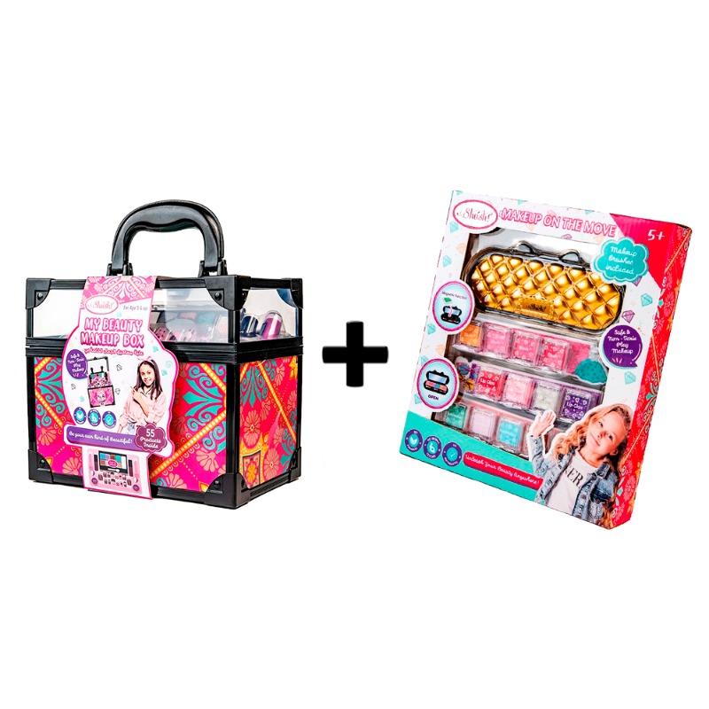 Bundle Shush My Makeup Vanity Case + Makeup Golden Set