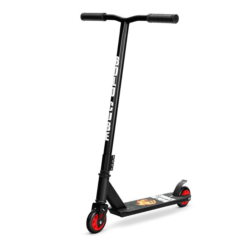 بولد كيوب - سكوتر ثنائي العجلات قابل للطي لون أسود