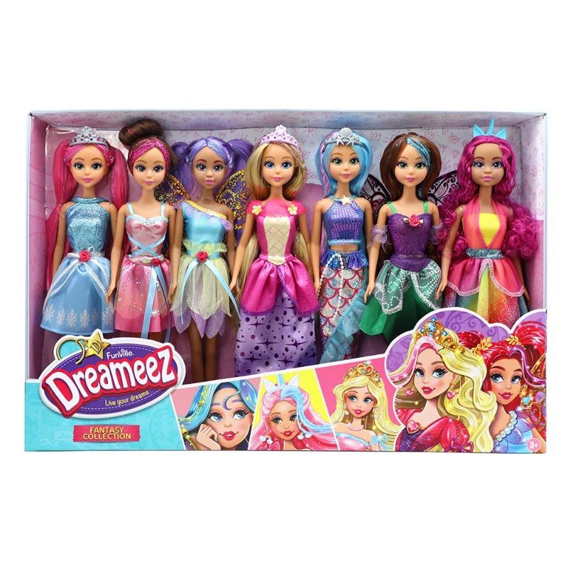 Funville Dreameez Fantasy Dolls Set - 7 Pcs