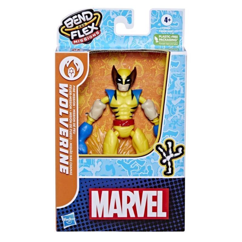 Marvel Bend And Flex Wolverine Fire Mission