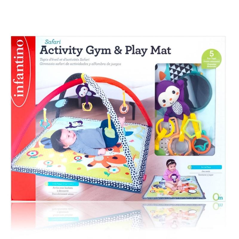 Infantino Safari Activity Gym And Play Mat