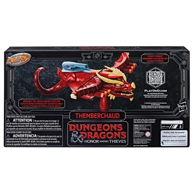 Nerf Timbershade Red Dragon Blaster with 6 darts