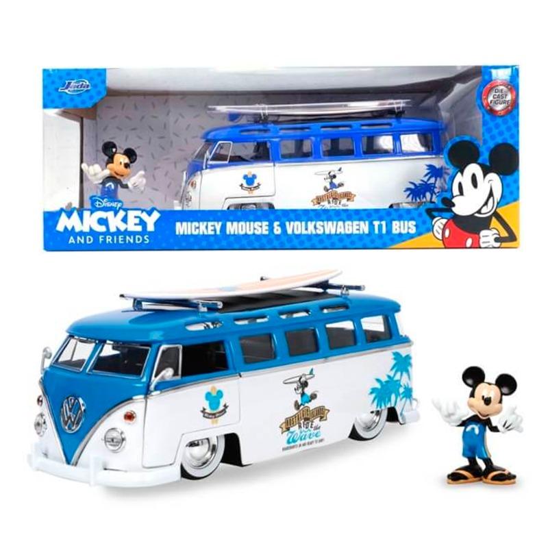 جادا - 1/24 ميكي فان (فولكس فاجن ) مع الشكل - ازرق