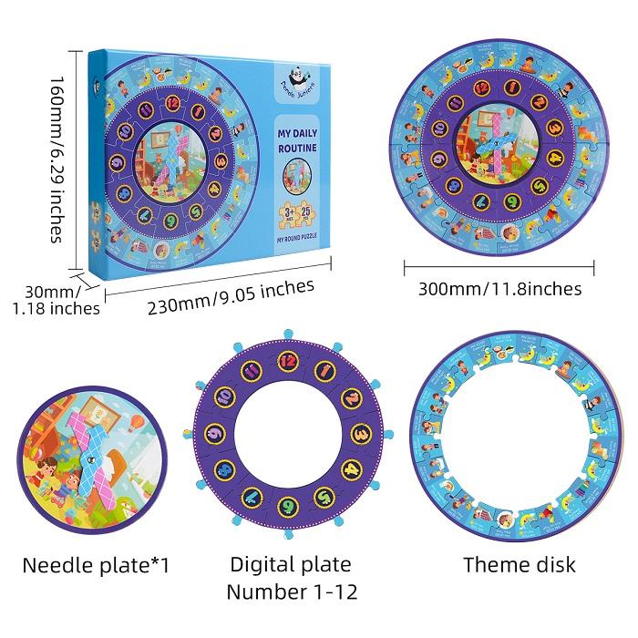 Round Puzzle Daily Routine