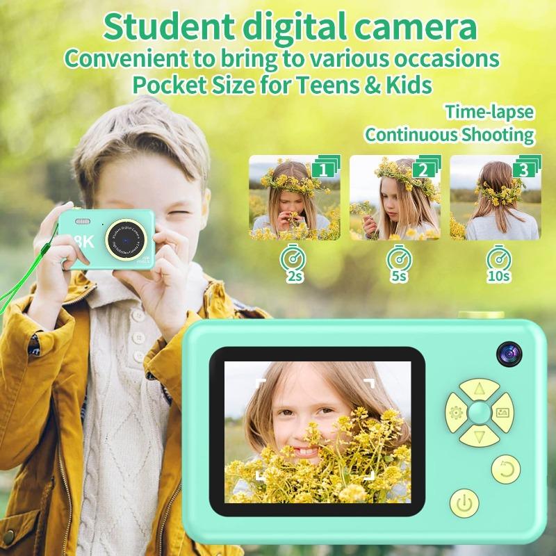 ماي كام - كاميرا ديجيتل للأطفال لون أخضر