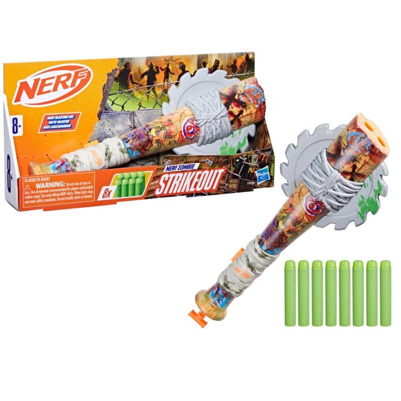 Nerf Gun Zombie Strike Out Dart Blaster with 8 Nerf Elite Darts