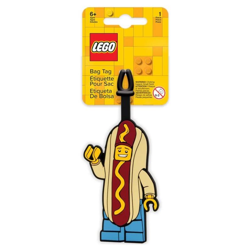 Lego Bag Tag Hot Dog Man For Kids