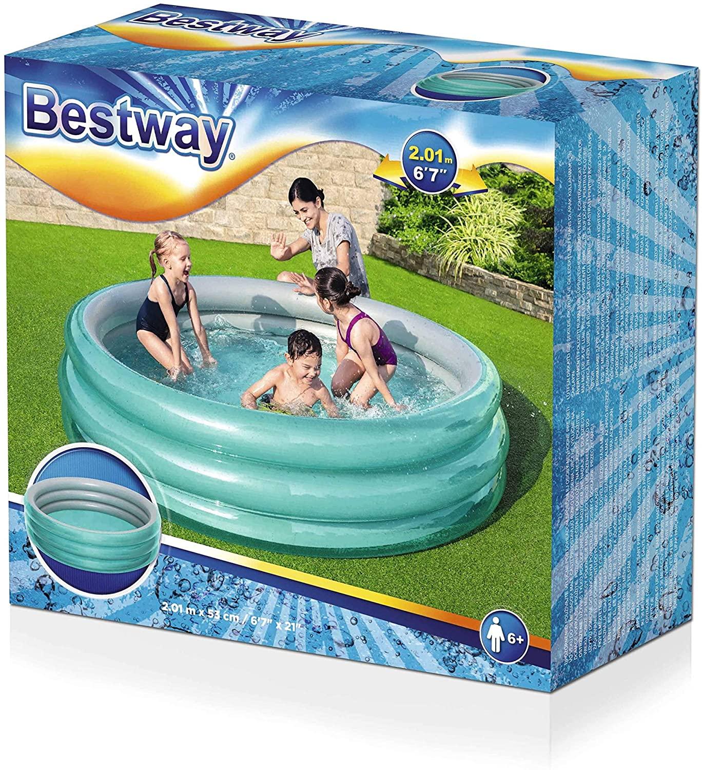 Bestway Big Metallic 3 Ring Pool - 2.01MM