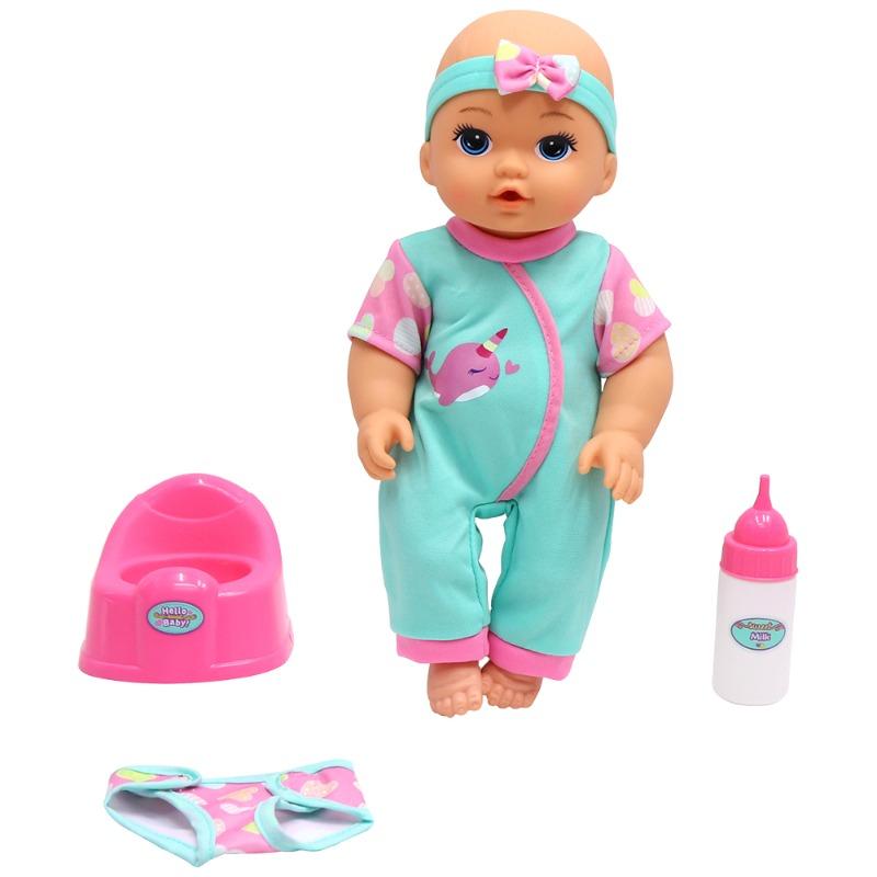 Hello Sweet Baby Drink N Dribble Doll 12 Inch Assorted