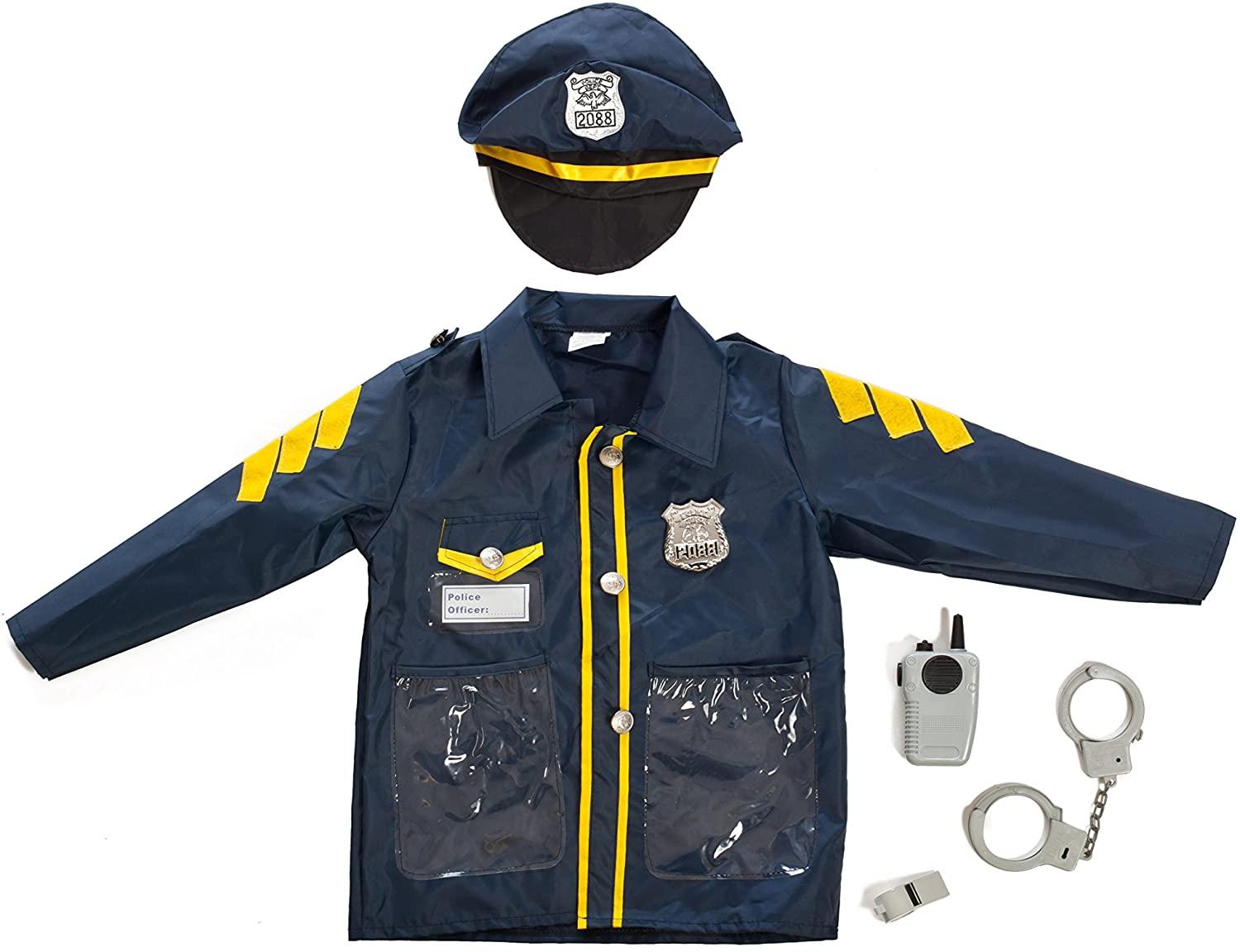 Police Officer Costume For Kids - One Size 3 - 8yrs
