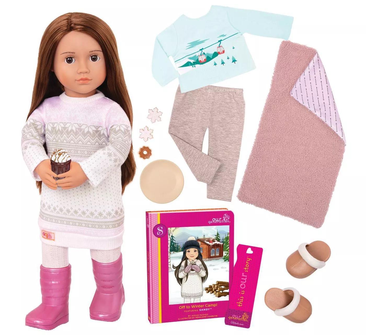 Our Generation - Deluxe Doll Sandy With Book