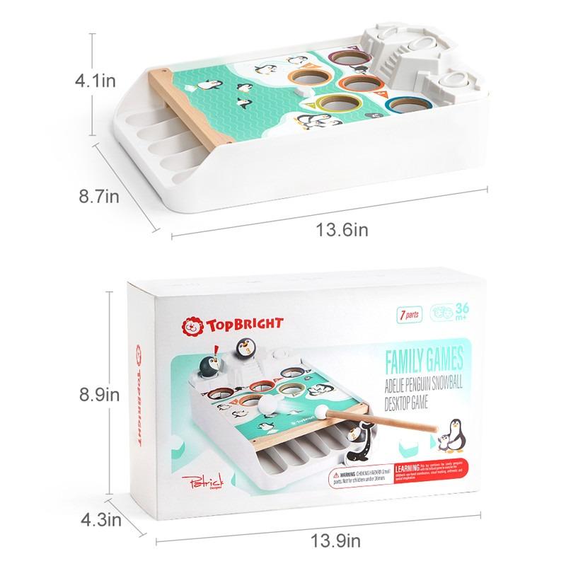 Top Bright Adelie Penguin Snowball Desktop Game