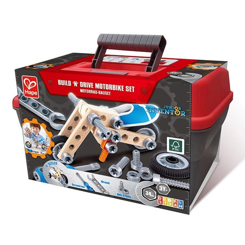 Hape Build Drive Motorbike Set