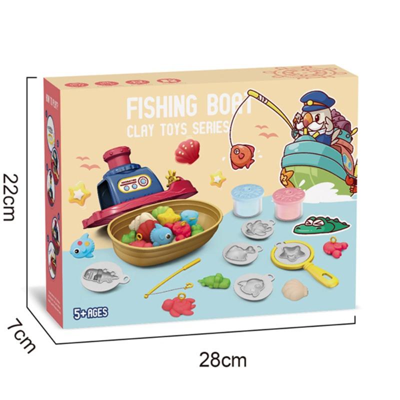 Fishing Boat Clay Toy Series