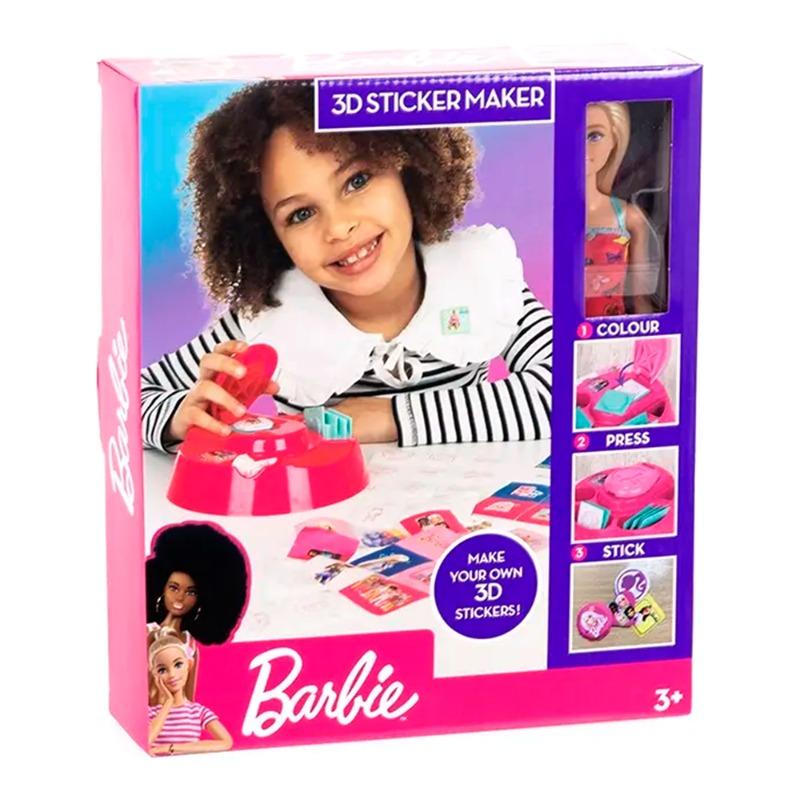 باربي - صانع ملصقات ثري دي مع دمية باربي