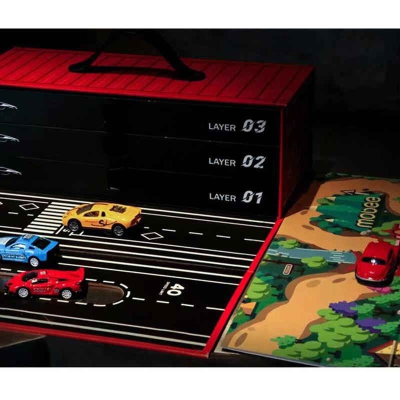 موبي - مجموعة سيارات السباق النموذجية ألوان متعددة