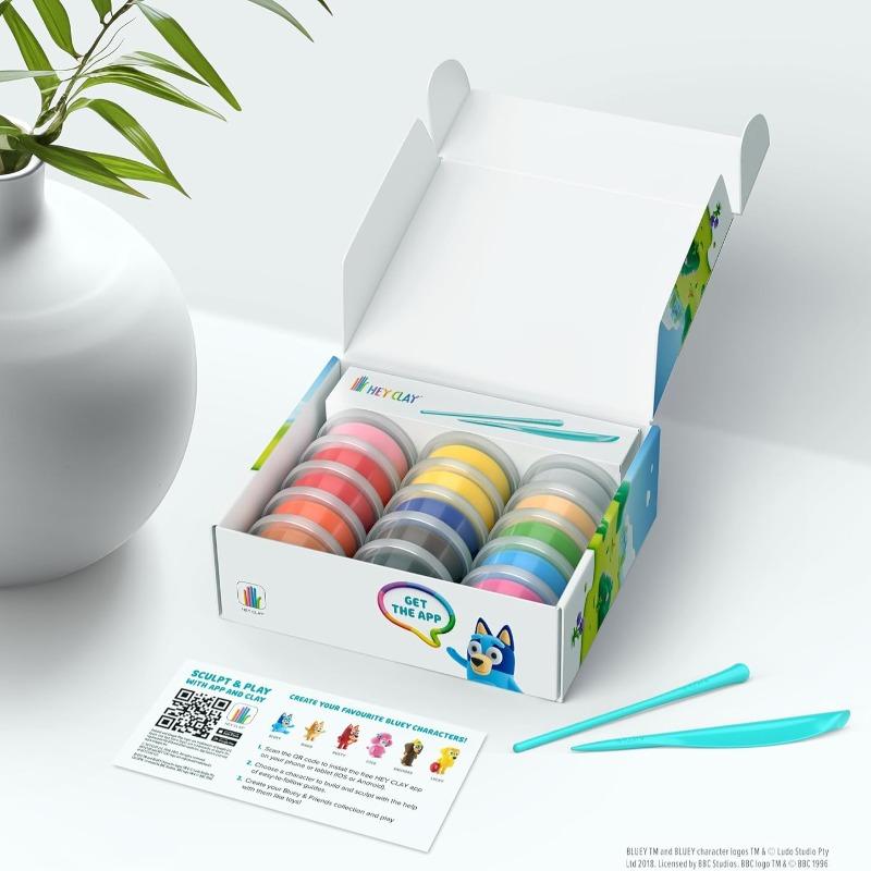 Hey Clay Bluey And Friends Colorful Modeling Air Dry Clay