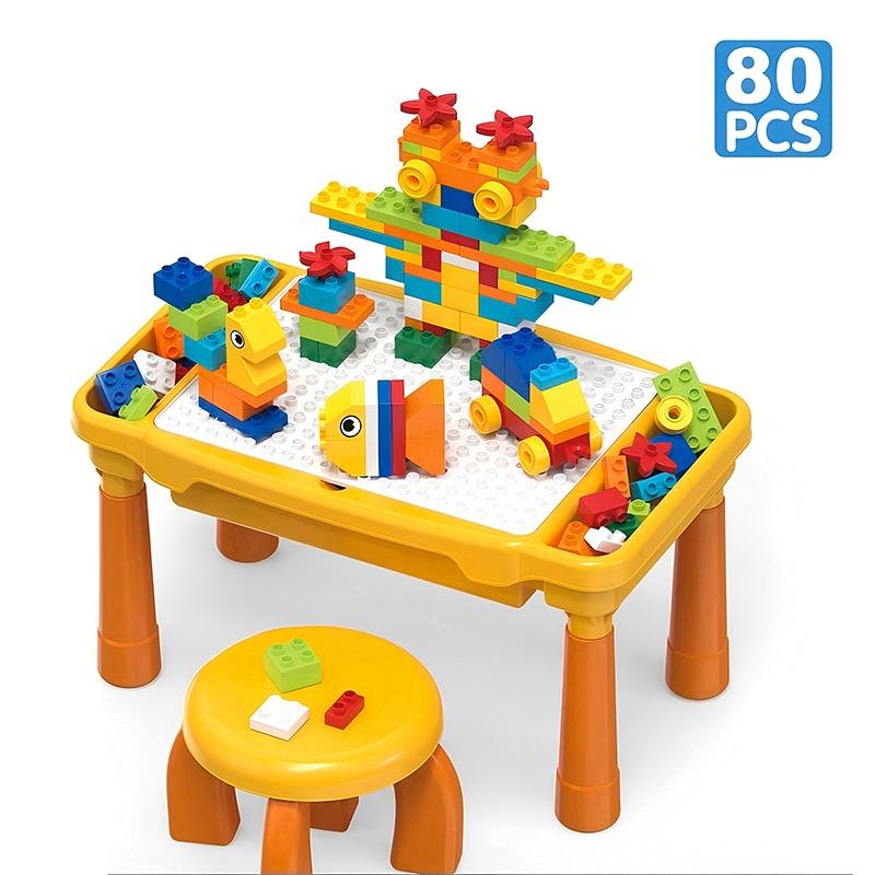 Multi Functional Toy Block Table 80 Pcs