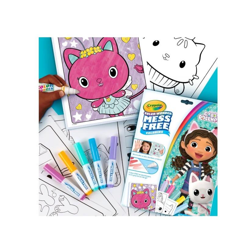 Crayola Color Wonder Gabby's Dollhouse Mess Free Colouring Book