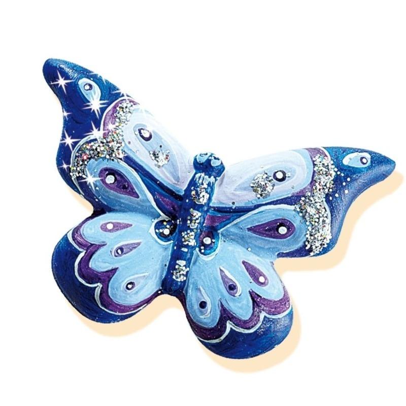 SES Creative Children's Butterfly Glitter Casting And Painting Set