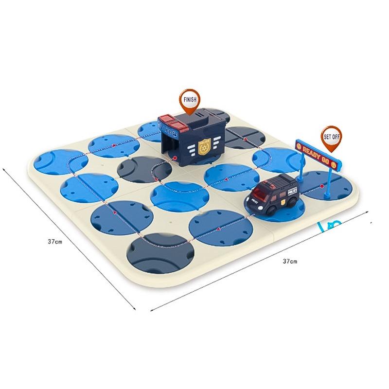 Labyrinth Track Police Car - 34pcs