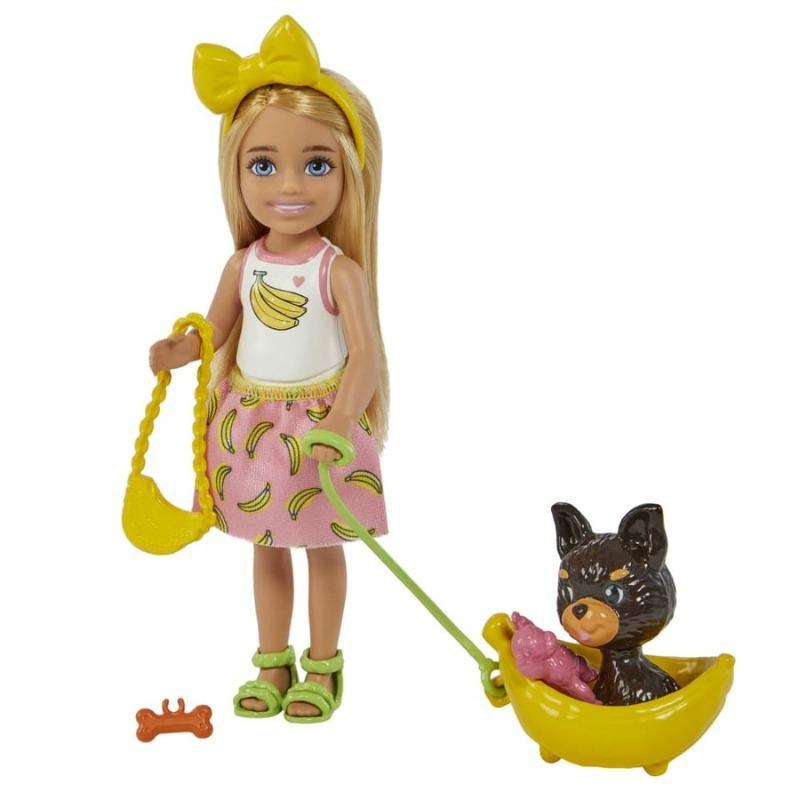 Barbie Chelsea Doll and Pet Puppy with Accessories - Multicolor