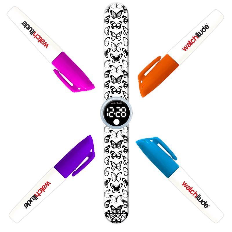 واتشيتيود ستيب - ساعة التلوين ديجيتال سلاب بيترفلاي