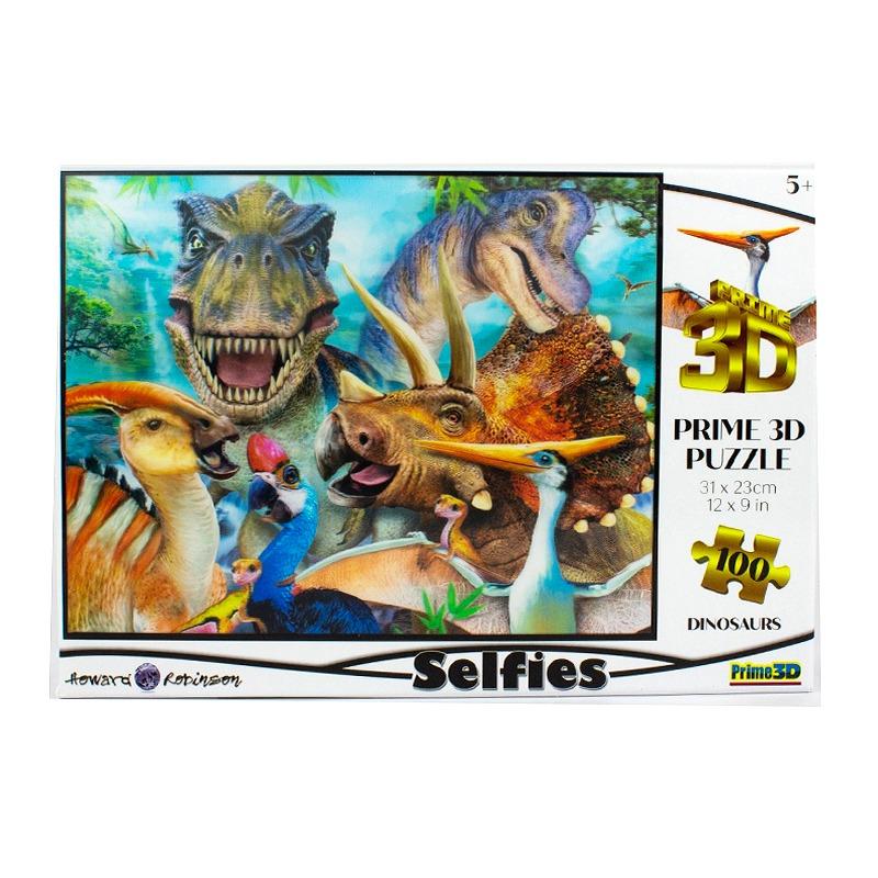 Prime 3D Puzzle Dinosaur Selfie 100 Pcs