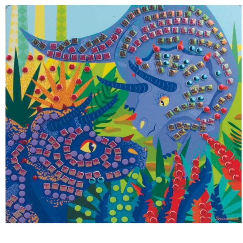 Sycomore Stick & Fun 5 Mosaics Dinosaurs