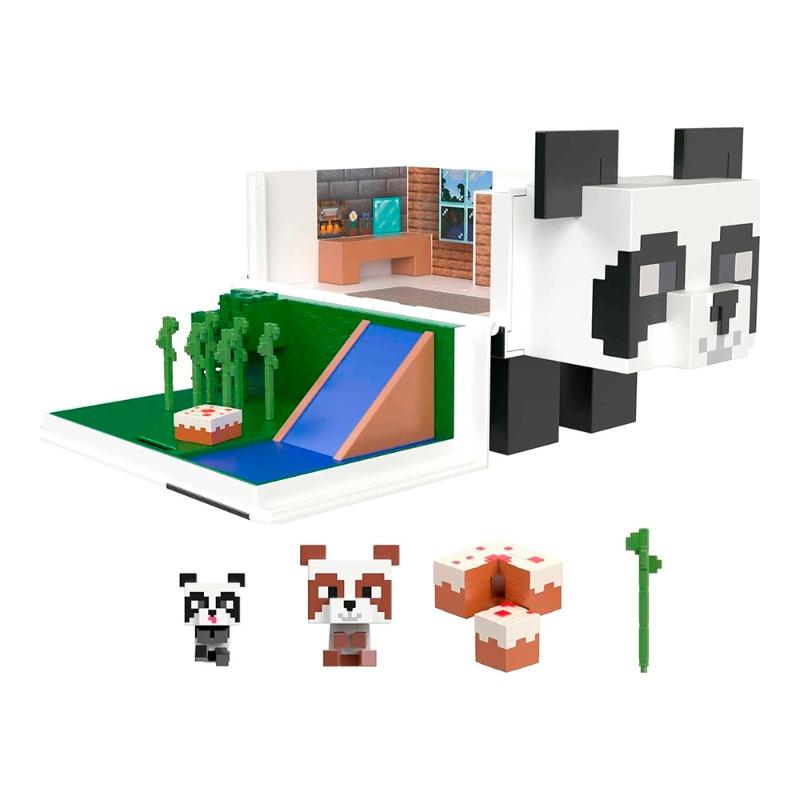 Minecraft Mob Head Mini Panda playset