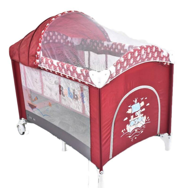 أملا كير - سرير أطفال - أحمر