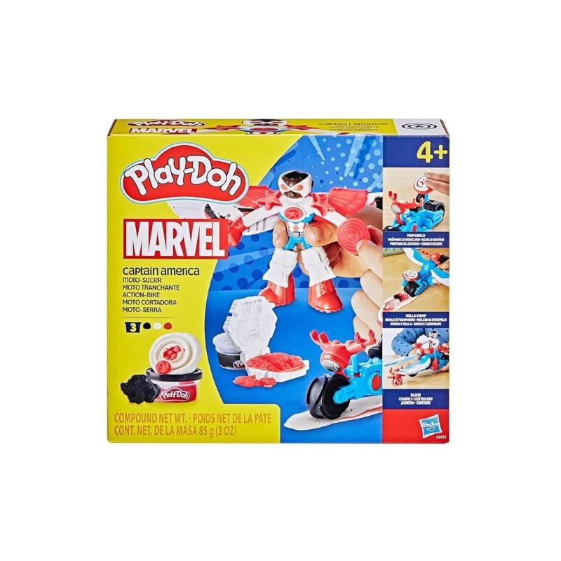 بلاي دوه - مجموعة الصلصال مارفل كابتن أمريكا موتو سلايسر