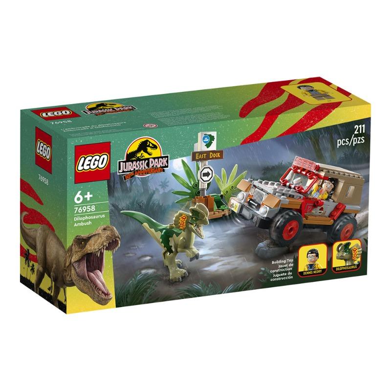 Lego Jurassic Park 30th Anniversary Dilophosaurus Ambush