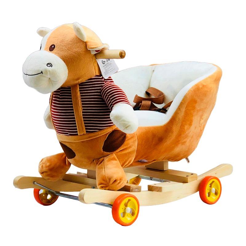Rocking Cow Riding Toy - Brown