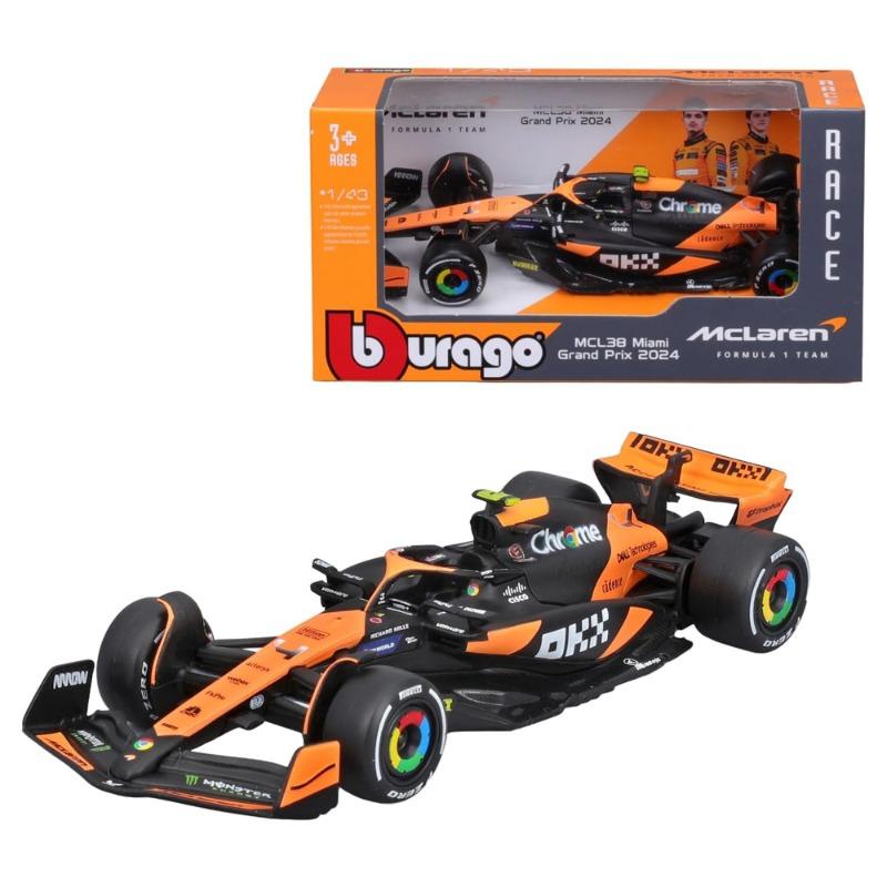 Bburago 1:43 Formula McLaren Team MCL38 (Miami GP) (2024)
