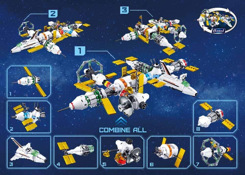 Sluban Space Station Building Kit 8Into1