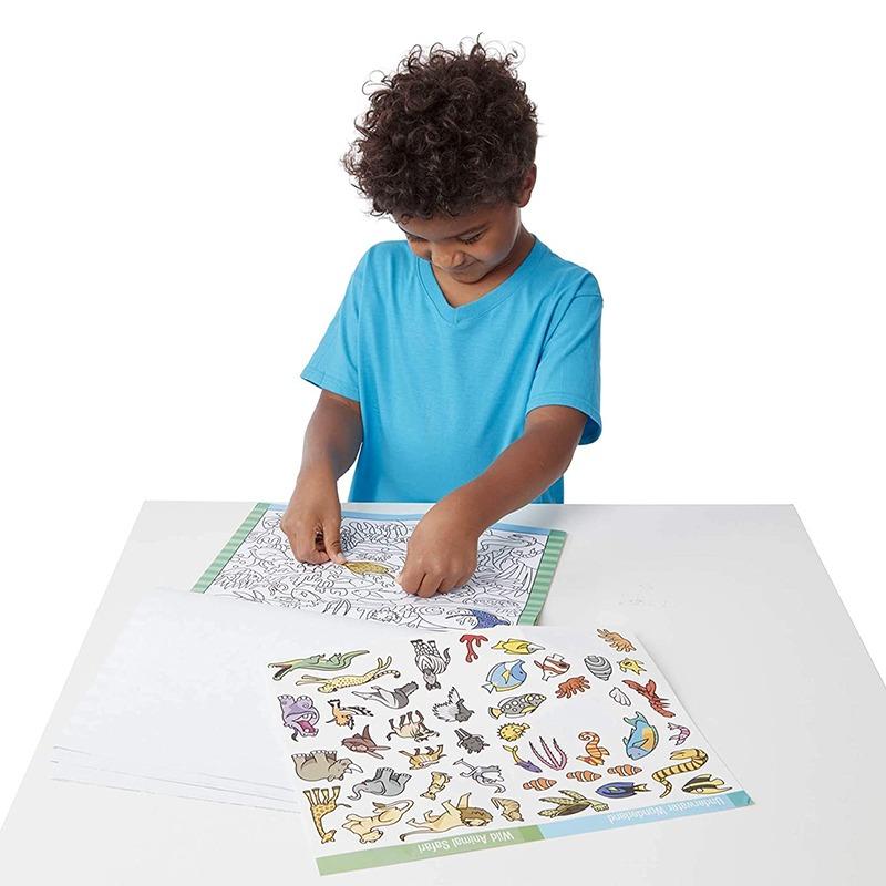 Melissa and Doug Reusable Sticker Pad Animal 165 Pcs