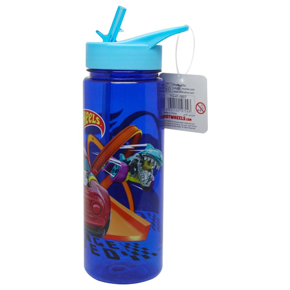 Hot Wheels Tritan Water Bottle 650ml - Blue