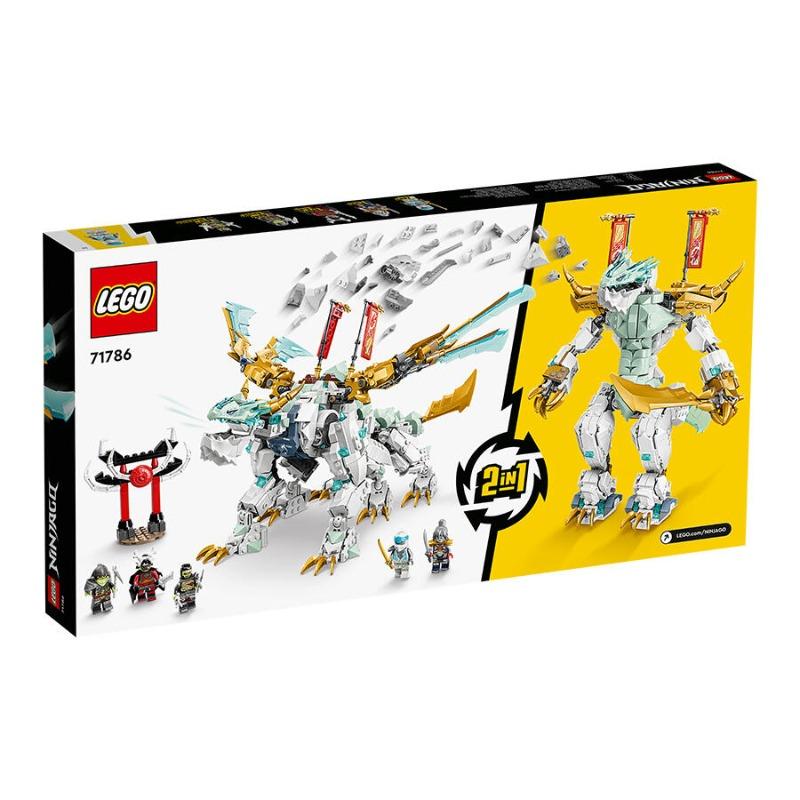 LEGO NINJAGO Zanes Ice Dragon Creature Building Toy Set - 973 Pcs 71786