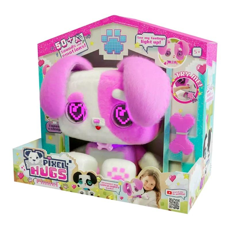 بيكسل هوجز دمية جرو العناق الإلكترونية -لون وردي